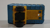 Vintage 1973 Lesney Matchbox Superfast Articulated Semi Tractor Truck Trailer No. 50 Blue Yellow Die Cast Toy Car Vehicle