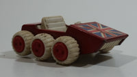 Vintage Buddy L British Flag Union Jack 6 Wheeler ATV Dune Buggy Red Pressed Steel and Plastic Toy Car Vehicle