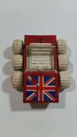 Vintage Buddy L British Flag Union Jack 6 Wheeler ATV Dune Buggy Red Pressed Steel and Plastic Toy Car Vehicle