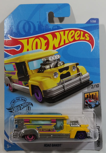 2020 Hot Wheels HW Metro Road Bandit Yellow Die Cast Toy Car Vehicle - New in Package Sealed