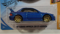 2020 Hot Wheels HW Turbo '98 Subaru Impreza 228B STi-Version Metalflake Blue Die Cast Toy Car Vehicle - New in Package Sealed