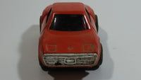 Vintage Tonka Chevrolet Corvette STP Shell Moon Eyes Orange Pullback Friction Motorized Pressed Steel and Plastic Toy Car Vehicle