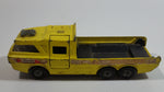 Vintage 1972 Lesney Matchbox Super Kings No. K-7 Racing Car Transporter Firestone Yellow Die Cast Toy Car Vehicle