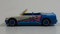 Rare Version 1990 Hot Wheels California Customs BMW 323 M3 White and Blue Die Cast Toy Car Vehicle - BMW Stamped License Plate