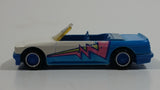 Rare Version 1990 Hot Wheels California Customs BMW 323 M3 White and Blue Die Cast Toy Car Vehicle - BMW Stamped License Plate