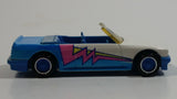 Rare Version 1990 Hot Wheels California Customs BMW 323 M3 White and Blue Die Cast Toy Car Vehicle - BMW Stamped License Plate