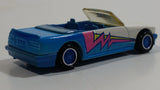 Rare Version 1990 Hot Wheels California Customs BMW 323 M3 White and Blue Die Cast Toy Car Vehicle - BMW Stamped License Plate