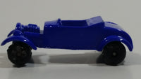 Unknown Brand Roadster with Flowers Blue Miniature Die Cast Toy Car Vehicle