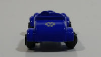 Unknown Brand Roadster with Flowers Blue Miniature Die Cast Toy Car Vehicle