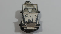 Vintage 1950s MidgeToy Midge Military Jeep White Tiny Miniature Die Cast Toy Car Vehicle