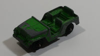 Vintage Tootsie Toys Green Military Jeep Die Cast Toy Car Vehicle Made in Chicago U.S.A.