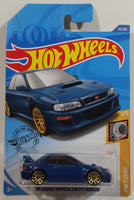 2020 Hot Wheels HW Turbo '98 Subaru Impreza 228B STi-Version Metalflake Blue Die Cast Toy Car Vehicle - New in Package Sealed