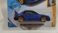 2020 Hot Wheels HW Turbo '98 Subaru Impreza 228B STi-Version Metalflake Blue Die Cast Toy Car Vehicle - New in Package Sealed