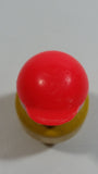 Vintage Fisher Price Little People Angry Mad Freckled Boy with Red Cap Yellow Wood Toy Figure