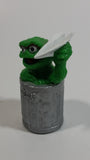 1980s Applause Muppets Sesame Street Oscar The Grouch Throwing a Paper Airplane PVC Figurine