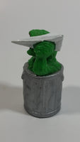 1980s Applause Muppets Sesame Street Oscar The Grouch Throwing a Paper Airplane PVC Figurine