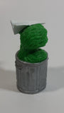 1980s Applause Muppets Sesame Street Oscar The Grouch Throwing a Paper Airplane PVC Figurine