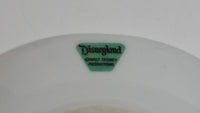 Vintage Walt Disney Productions Disneyland Castle White Gold Trim Porcelain Ash Tray