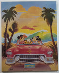 Trends International The Walt Disney Company Mickey and Minnie Mouse In Classic Car "Mick 'n Min" 16" x 20" Hardboard Plaque