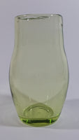 Lime Green Glass 6" Tall Flower Vase