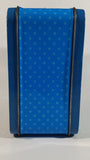 2010 Peyo The Smurfs Smurfette Blue Embossed Tin Metal Lunch Box