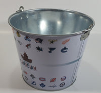 Molson Canadian Coors Light Beer NHL Ice Hockey Team Logos Metal Pail Ice Bucket