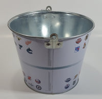 Molson Canadian Coors Light Beer NHL Ice Hockey Team Logos Metal Pail Ice Bucket