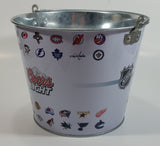 Molson Canadian Coors Light Beer NHL Ice Hockey Team Logos Metal Pail Ice Bucket