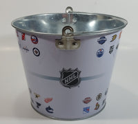 Molson Canadian Coors Light Beer NHL Ice Hockey Team Logos Metal Pail Ice Bucket