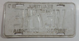 Vintage 1967 Beautiful British Columbia Red Letter White Vehicle Automobile License Plate Tag VE7HE