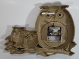 Vintage 1972 Burwood Products New Haven Owl and Baby Owls Clock