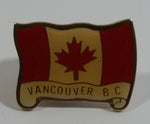 Vancouver, BC, Canada Canadian Flag Shaped Enamel Metal Lapel Pin