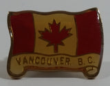 Vancouver, BC, Canada Canadian Flag Shaped Enamel Metal Lapel Pin