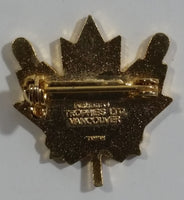 300 Bowling Award Canadian Maple Leaf Enamel Metal Lapel Pin