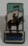 1986 Vancouver Exposition Expo 86 Canada RCMP Enamel Metal Lapel Pin