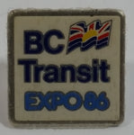 1986 Vancouver Exposition Expo 86 BC Transit Themed Small Enamel Metal Lapel Pin