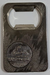 Rare Vintage Chateau Frontenac Quebec Canada Embedded Coin Metal Bottle Opener