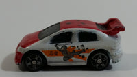 Mega Bloks Streetz Red and White Miniature Plastic Die Cast Toy Car Vehicle