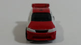Mega Bloks Streetz Red and White Miniature Plastic Die Cast Toy Car Vehicle