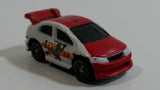 Mega Bloks Streetz Red and White Miniature Plastic Die Cast Toy Car Vehicle