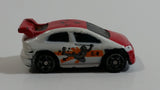 Mega Bloks Streetz Red and White Miniature Plastic Die Cast Toy Car Vehicle