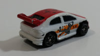 Mega Bloks Streetz Red and White Miniature Plastic Die Cast Toy Car Vehicle