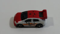Mega Bloks Streetz Red and White Miniature Plastic Die Cast Toy Car Vehicle