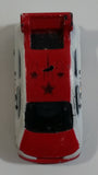 Mega Bloks Streetz Red and White Miniature Plastic Die Cast Toy Car Vehicle