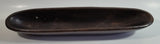 Dark Brown 14" Long Heavy Pottery Dish