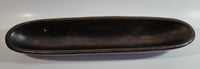 Dark Brown 14" Long Heavy Pottery Dish