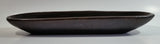 Dark Brown 14" Long Heavy Pottery Dish