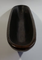 Dark Brown 14" Long Heavy Pottery Dish