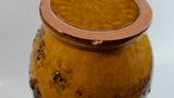 Vintage Carstens Tonnieshof Earthen Brown with Lava and Bumps 10" Tall Pottery Vase