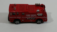 Vintage PlayArt Fire Tender Fire Truck Red Die Cast Toy Car Vehicle - Made in Hong Kong